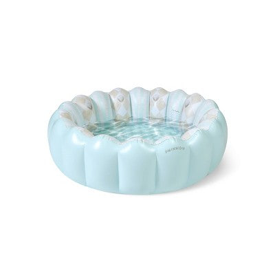  MINNIDIP Exclusive Resort Collection Minni Tufted Pool 35 Gal Novelty Kiddie Pool - Chambray Blue Shell