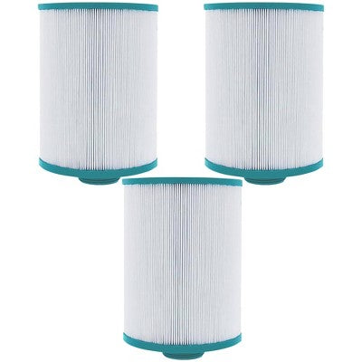  Hurricane 3 Pack HF4H22-01 Advanced Pool And Spa Filter Cartridge Replacement For PFF25P4, Unicel 4CH-22, Filbur FC-2399, White