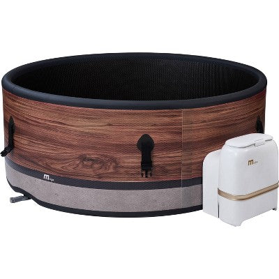  MSpa Duet Round DWF Bubble Spa With Thermal Cover 245 Gal 138 Electric 110 Volt AC Inflatable Hot Tub