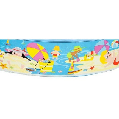  Intex Beach Days Snapset Instant Round Kids Childrens Swimming Pool Allows For 9.5' Of Water, Holds 119 Gallon Capacity/450 Liters (6 Pack)