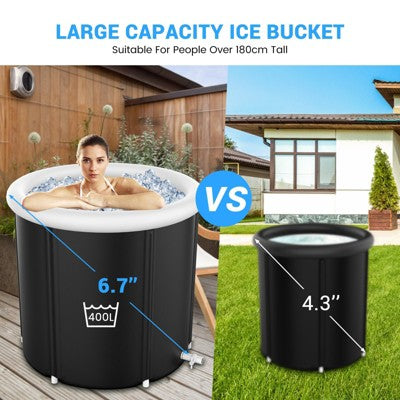  Mojgar 105 Gal Cold Plunge Tub Portable Ice Bath Tub For Athletes And Plunge Tub