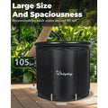  Napei Portable Ice Bath Tub With Cover For Athletes & Adults,105 Gallons,Black