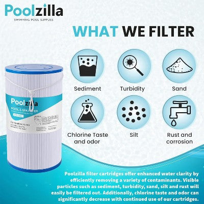 Poolzilla Replacement Spa Filter For FC-2402, Watkins 303279, PFF42TC-P4, 78460, SD-01322