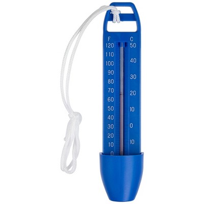  Northlight Easy Read Swimming Pool Thermometer With Cord 6.5" - Blue/White