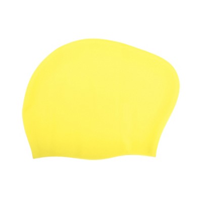  Unique Bargains Women's Silicone Solid Color Swim Cap 1 Pc