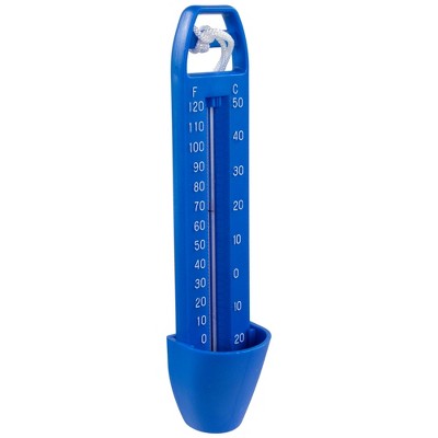  Northlight Easy Read Swimming Pool Thermometer With Cord 6.5" - Blue/White