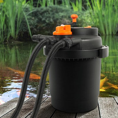  VEVOR Bio Pressure Pond Filter, Up To 1600 Gallons, With 13W UV-C Light, 1580 GPH, Pressurized Biological Pond Filter System Filtration Equipment