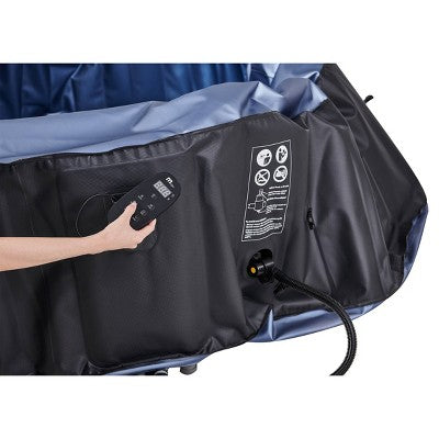  MSpa Bergen Round Bubble Spa With Thermal Cover 245 Gal 138 Electric 110 Volt AC Inflatable Hot Tub
