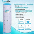  Poolzilla Replacement Pool Filter For Jandy CS200, PJANCS200, R0462400, Unicel C-8418, Filbur FC-0823, Aladdin 35002, 200
