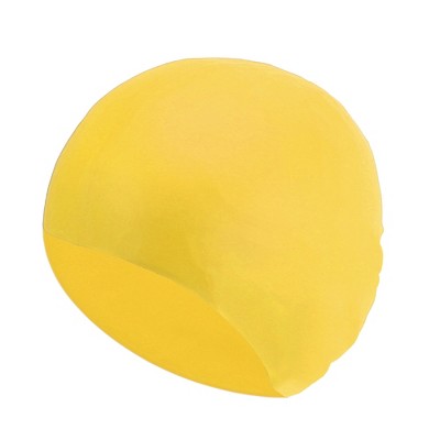  Unique Bargains Silicone Waterproof Solid Color Swim Cap 1 Pc
