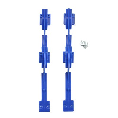  Swimline Hydro Tools 3-Hook Hanger For Swimming Pole Hose, Telepole And Skimmers 2pc 12" - Blue