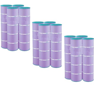  Hurricane 12 Pack HF7459-04P Platinum Purple Pool Filter Cartridge For PJAN85, Unicel C-7459, Filbur FC-0800, Jandy Industries CCL-340,CV 340
