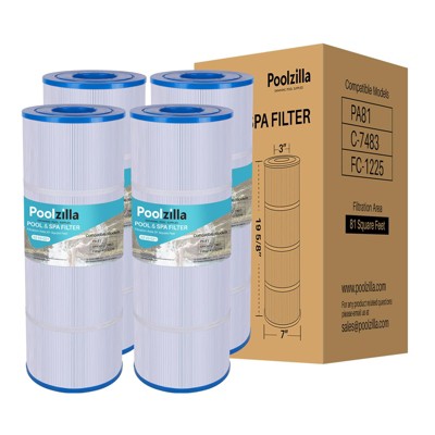  Poolzilla Replacement Pool Filter For CX580XRE, Hayward C580E, PA81-PAK4, Unicel C-7483, Hayward SwimClear C3020, C3025, C3030, Filbur FC-1225