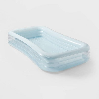  6' X 22" Deluxe Rectangular Family Pool Blue - Sun Squad™: Inflatable PVC Kit