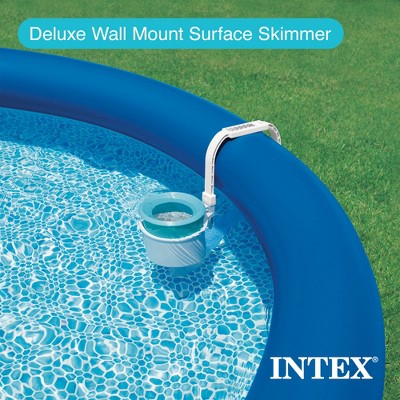 Intex Solar Mat Water Heater - Black Bundled W/ Wall-Mounted Automatic Skimmer