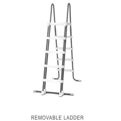  Intex Deluxe Pool Ladder With Removable Steps For 52" H Wall Above Ground Pool
