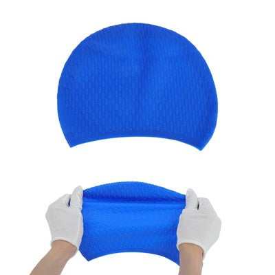  Unique Bargains Silicone Waterproof Embossed Swim Cap 1 Pc