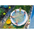  SCS Direct Aquamazing Large Inflatable Kiddie Pool - Cute Ramen Bowl Theme W Play Pillow Floats & Accessories -Measures 67" X 26" Family Sized