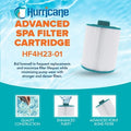  Hurricane 3 Pack HF4H23-01 Advanced Spa Filter Cartridge Replacement For PFF25TC-P4, Unicel 4CH-23, Filbur FC-2400, White