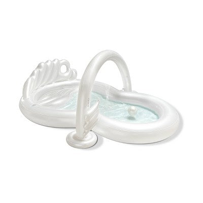  MINNIDIP Exclusive Resort Collection Sprinkler Play Center 80 Gal Novelty Kiddie Pool - Iridescent Pearl: PVC Inflatable Water Fun For Ages 3+