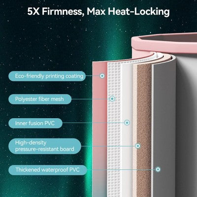  WARMOUNTS 77 Gallon Foldable Cold Plunge Tub With 5-Layer Insulation For Hot & Cold Therapy