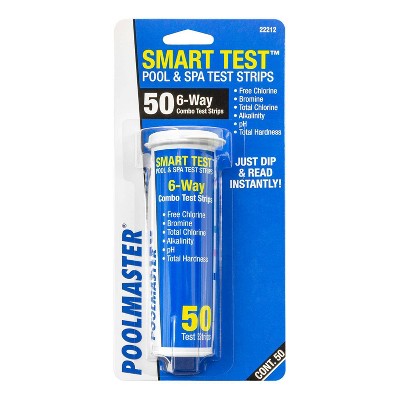  Poolmaster Smart Test 6 Way Swimming Pool And Spa Water Test Strips - 50pc
