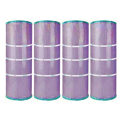  Hurricane 4 Pack HF7477-04P Platinum Purple Spa Cartridge Replacement For PA75SV, Unicel C-7477, Filbur FC-1260, Hayward C-570