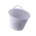  Pool Central 6.75" White Round Heavy Weighted Swimming Pool Skimmer Basket