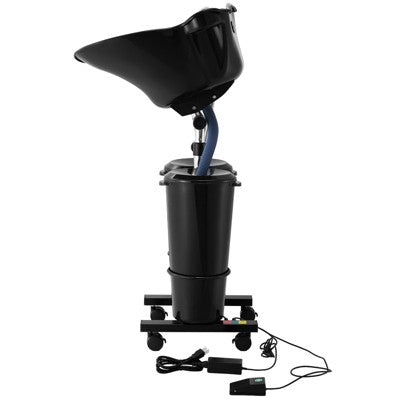  VEVOR Portable Shampoo Bowl, Shampoo Sink For Washing Hair With Electric Pump, Includes 2 Buckets 2 Showerheads, Drain Hose, Black