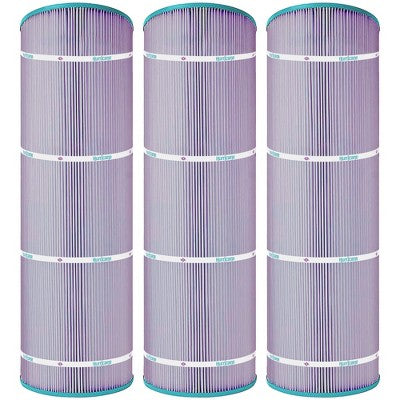 Hurricane 3 Pack HF8413-01P Platinum Purple Pool Filter Cartridge Replacement For PWWPC125B, Unicel C-8413, Filbur FC-2575, Waterway Proclear 125