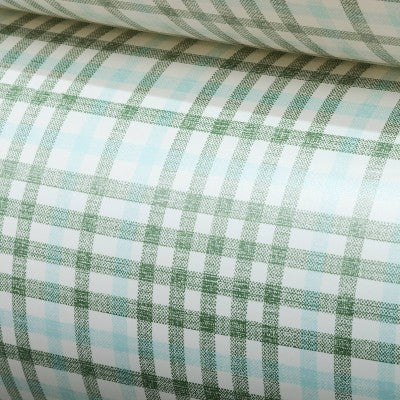  132 Gallon Layered Plaid Inflatable Kiddie Pool Green/Blue - Hearth & Hand™ With Magnolia