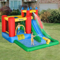  NAYSAYE Above Ground Pool Inflatable Kids Bounce House Water Slide Multi Activity For Backyard Fun, Multicolor, 130.00"*96.50"*84.75"