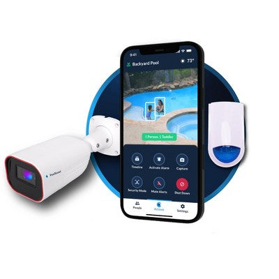  PoolScout: Pro Pool Security Camera & Alarm, Wired, Drowning Alert System