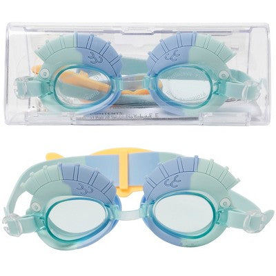  Sunnylife Kids Swim Goggles - Finn The Fish Aqua Blue, 3D Fish Band