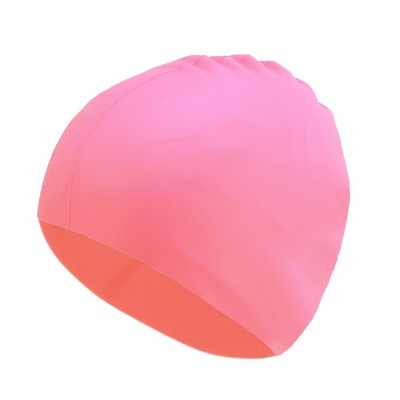  Unique Bargains Silicone Waterproof Solid Color Swim Cap 1 Pc