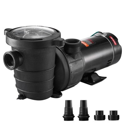  VEVOR Swimming Pool Pump 1.5HP 115V 1100W, Single Speed Pumps For Above Ground, Powerful Pool Pumps With Strainer Filter Basket, 5280 GPH Max. Flow