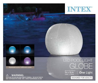  Intex LED Floating Inflatable Ball Light With Multi-Color Illumination Battery