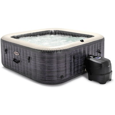 Intex 6-Person PureSpa Greystone Deluxe Square Bubble Spa Seat 77" X 77" X 28"