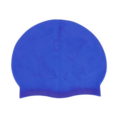  Unique Bargains Durable Silicone Waterproof Swim Cap 2 Pcs