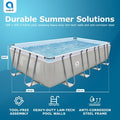  JLeisure 17776 18 X 10 Foot Above Ground Rectangular Steel Frame Swimming Pool