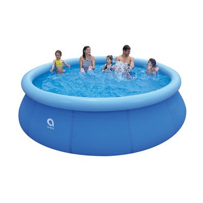 JLeisure Avenli 17808 12 Foot X 30 Inch 2 To 3 Person Capacity Prompt Set Above Ground Kids Inflatable Outdoor Backyard Kiddie Swimming Pool, 2 Pack