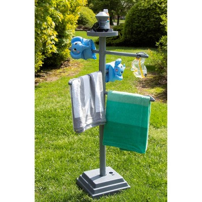  Swimline Outdoor Poolside Valet Towel Rack With Weighted Base - 52"