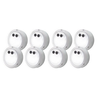  Intex PureSpa Battery Multi Colored LED Light For Bubble Spa Hot Tub (8 Pack)