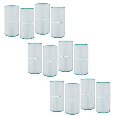  Hurricane 12 Pack HF7469-04 Advanced Pool Filter Cartridge For PCC60, Unicel C-7469, Filbur FC-1975, Pentair Clean & Clear 240, SwimClear C2025