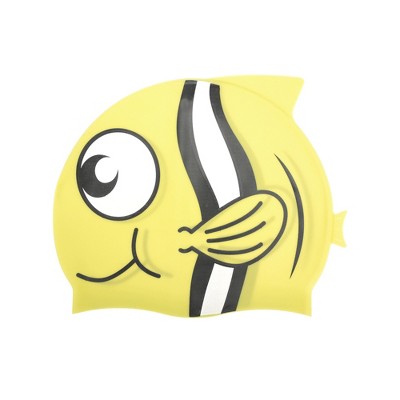  Unique Bargains Kid's Silicone Cartoon Pattern Swim Cap 1 Pc