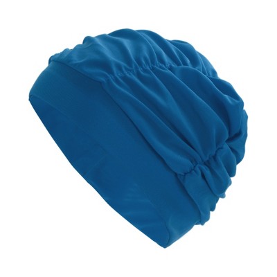  Unique Bargains Nylon Pleated Style Swimming Cap 1 Pc