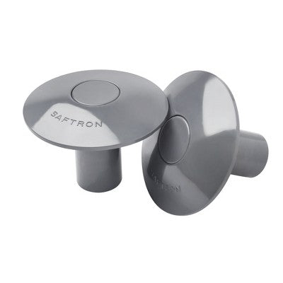  Saftron Outdoor In-Ground Swimming Pool And Spa Ladder Handrail Anchor Socket Winterizing/Debris Cover Accessory, Gray (1 Pair)