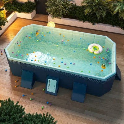  Dexmalle 2.6m PVC Folding Pool (not Inflatable) Bathes And Cools In Summer
