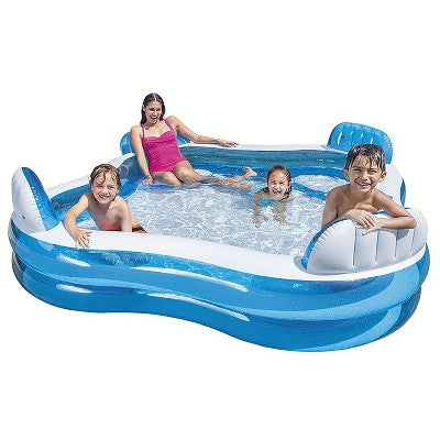  Intex 56475EP Swim Center Family Lounge Inflatable Pool 90" X 90" X 26"
