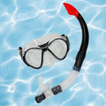 Pool Central 2pc Zray Teen/Young Adult Scuba Mask With Snorkel Dive Set - Medium/Large - Black/Red